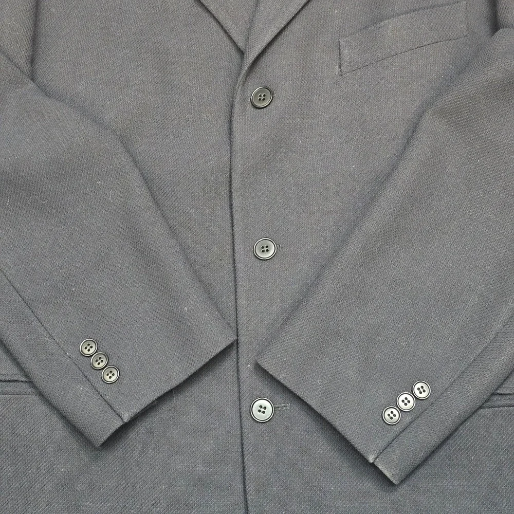 Pal Zileri Pull Mens 44R Blazer IT 54 Wool Blend 3 Button Sport Coat Black Italy